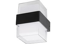 Светильник накладной Uniel ULU-P25B-2x5W-4000K IP65 BLACK Квадрат 4000K картинка 